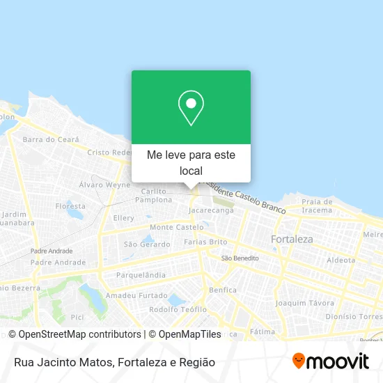 Rua Jacinto Matos mapa