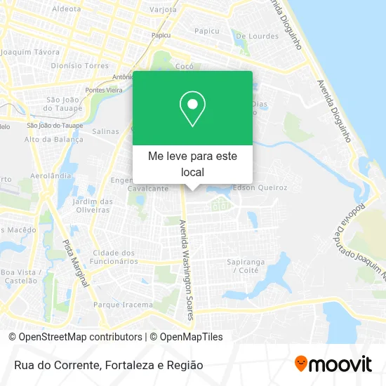 Rua do Corrente mapa