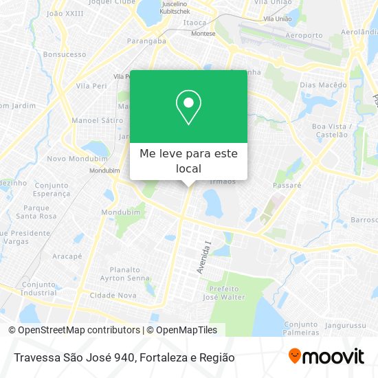 Travessa São José 940 mapa