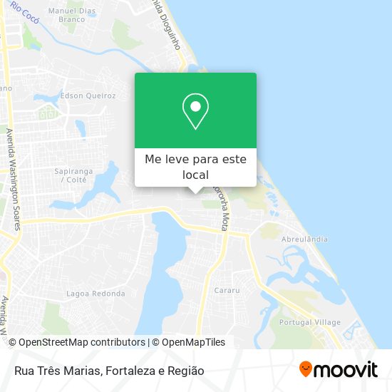 Rua Três Marias mapa