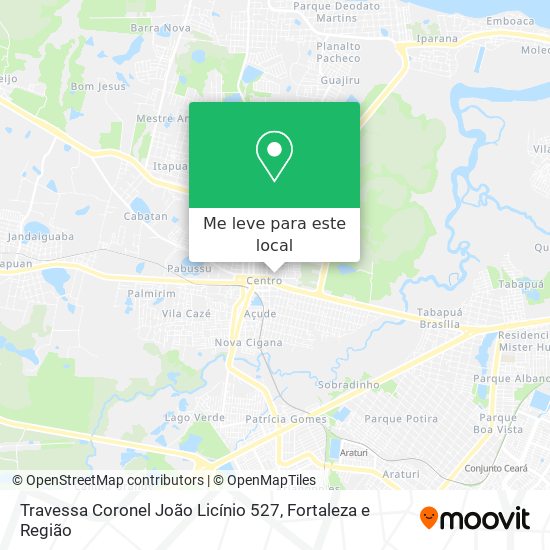 Travessa Coronel João Licínio 527 mapa