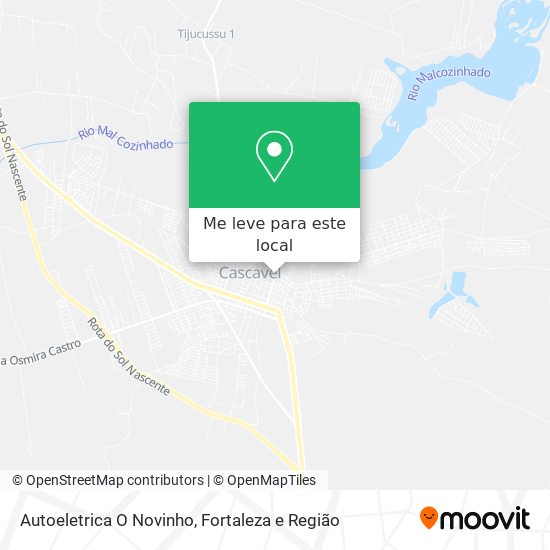 Autoeletrica O Novinho mapa