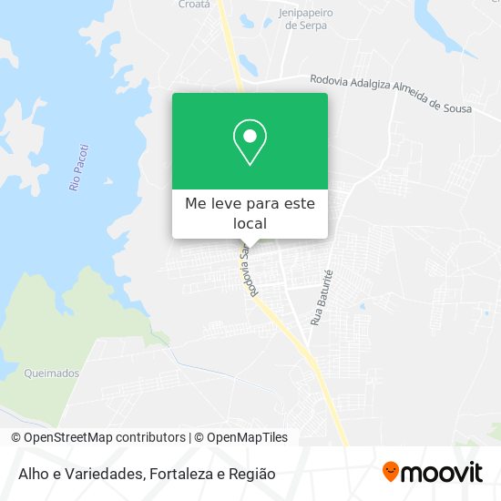 Alho e Variedades mapa