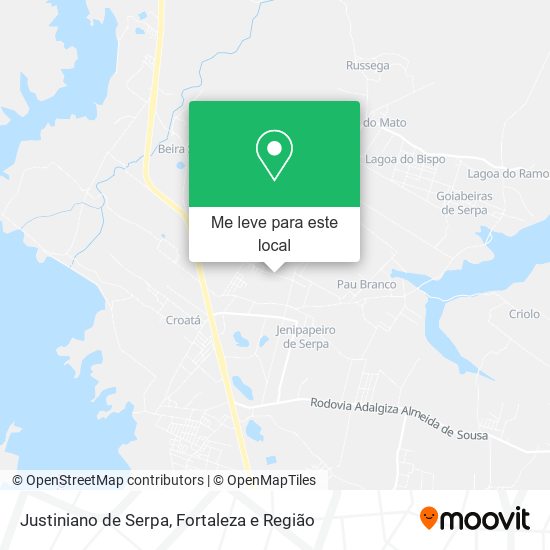 Justiniano de Serpa mapa