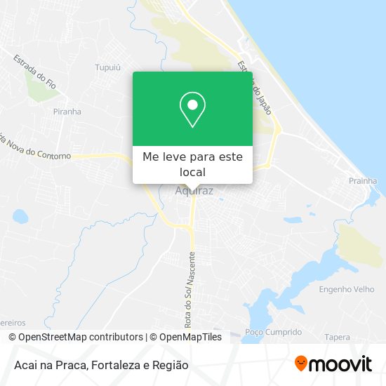 Acai na Praca mapa