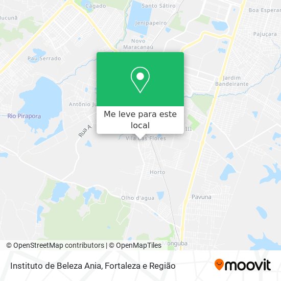 Instituto de Beleza Ania mapa