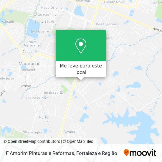 F Amorim Pinturas e Reformas mapa