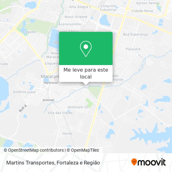 Martins Transportes mapa