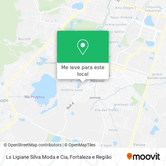 Ls Ligiane Silva Moda e Cia mapa