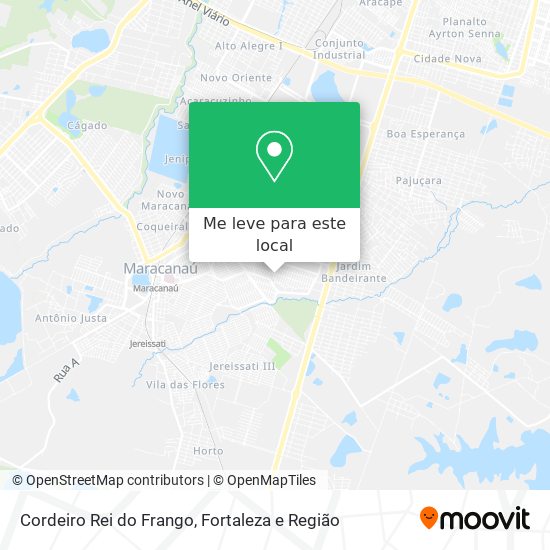 Cordeiro Rei do Frango mapa