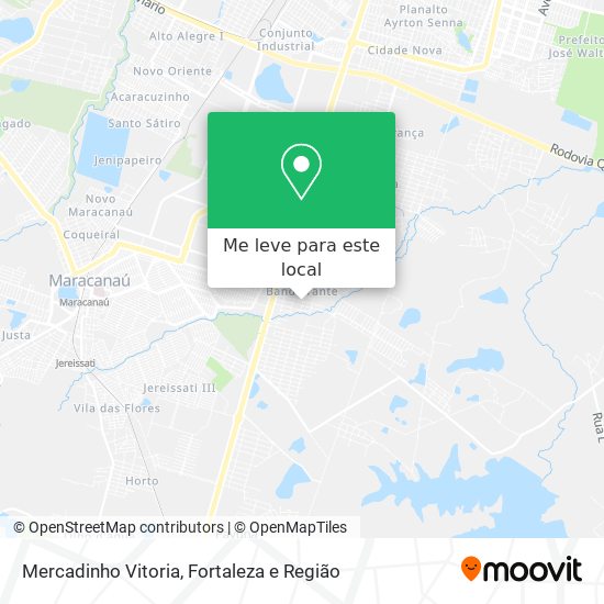 Mercadinho Vitoria mapa