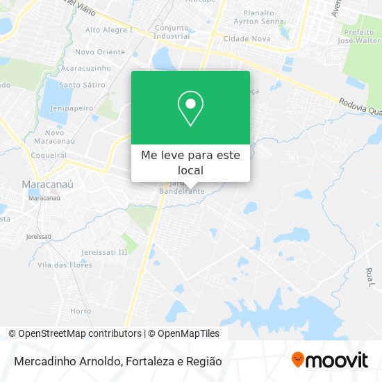 Mercadinho Arnoldo mapa