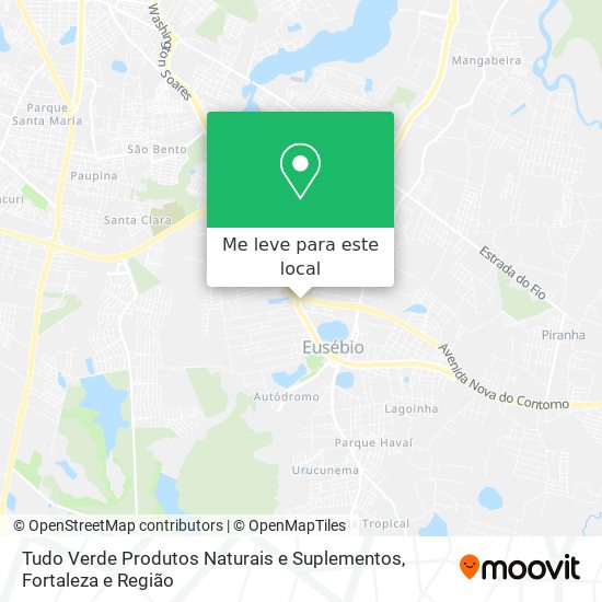 Tudo Verde Produtos Naturais e Suplementos mapa