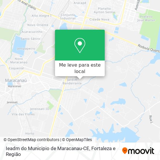 Ieadm do Municipio de Maracanau-CE mapa