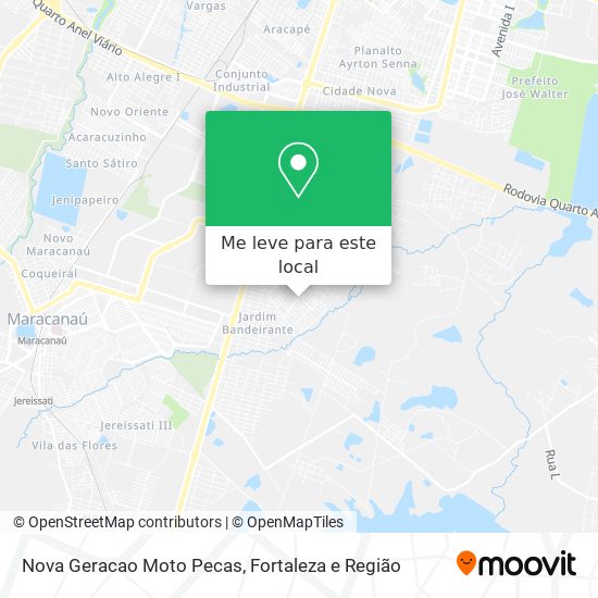 Nova Geracao Moto Pecas mapa