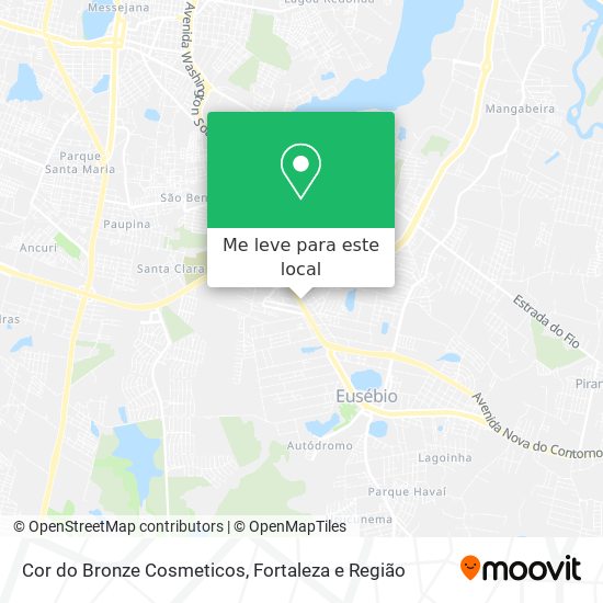 Cor do Bronze Cosmeticos mapa