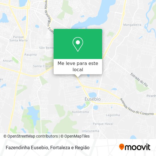 Fazendinha Eusebio mapa