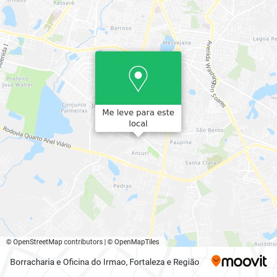 Borracharia e Oficina do Irmao mapa