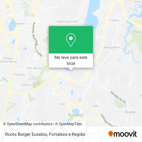 Roots Burger Eusebio mapa