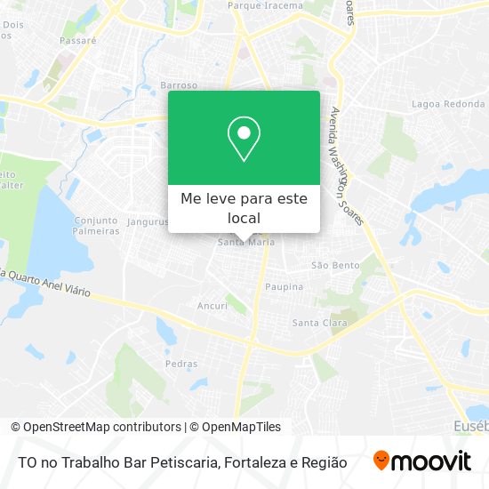 TO no Trabalho Bar Petiscaria mapa