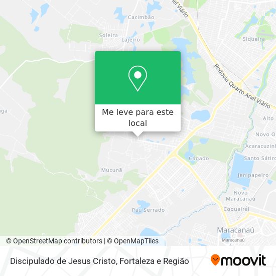 Discipulado de Jesus Cristo mapa