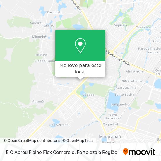 E C Abreu Fialho Flex Comercio mapa