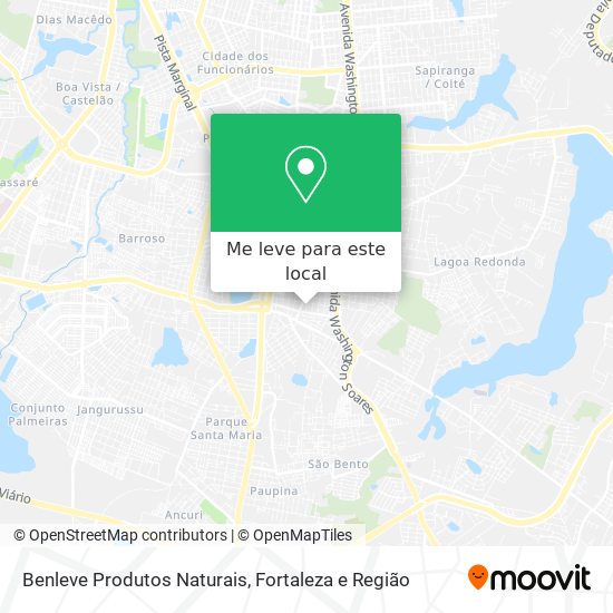 Benleve Produtos Naturais mapa