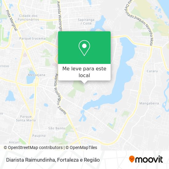 Diarista Raimundinha mapa