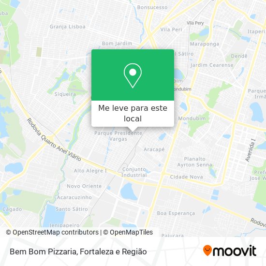 Bem Bom Pizzaria mapa