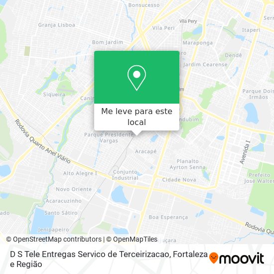 D S Tele Entregas Servico de Terceirizacao mapa