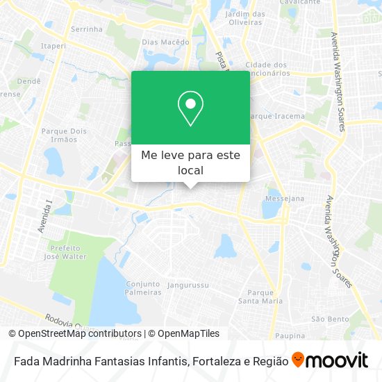 Fada Madrinha Fantasias Infantis mapa