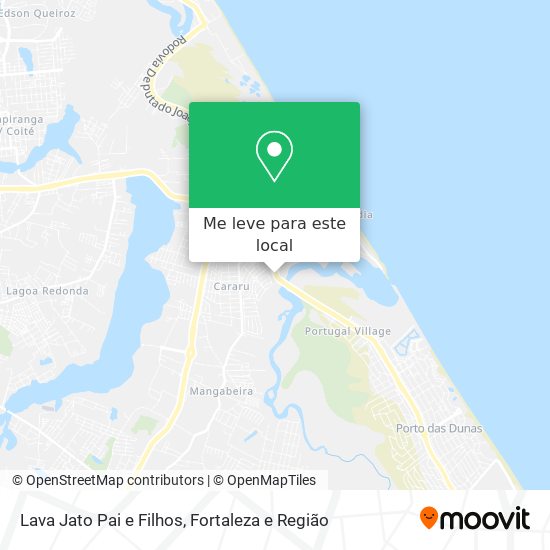 Lava Jato Pai e Filhos mapa