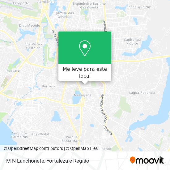 M N Lanchonete mapa