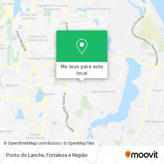 Ponto do Lanche mapa