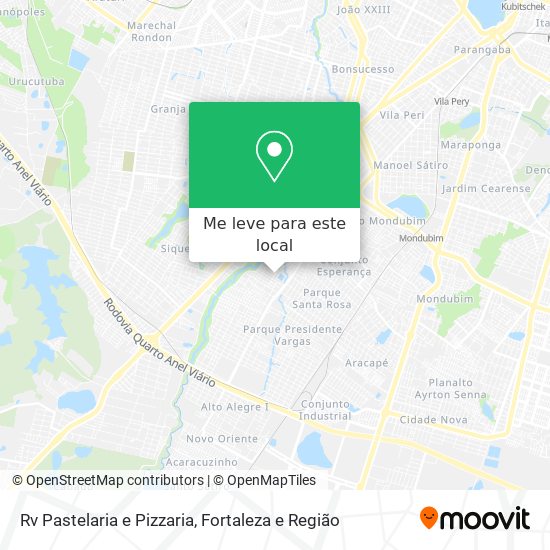 Rv Pastelaria e Pizzaria mapa