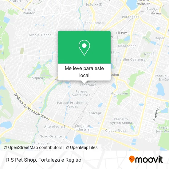 R S Pet Shop mapa