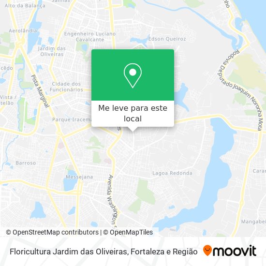 Floricultura Jardim das Oliveiras mapa