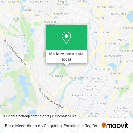 Bar e Mecardinho do Chiquinho mapa