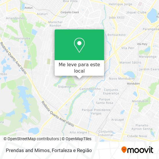 Prendas and Mimos mapa