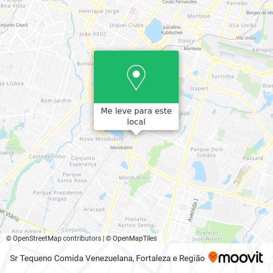 Sr Tequeno Comida Venezuelana mapa