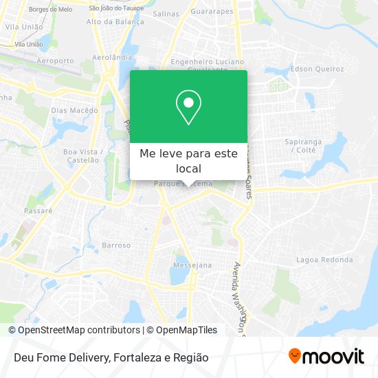 Deu Fome Delivery mapa