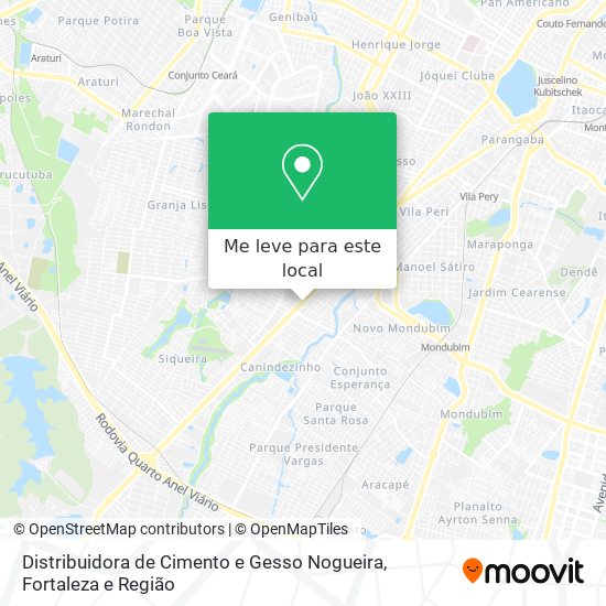 Distribuidora de Cimento e Gesso Nogueira mapa
