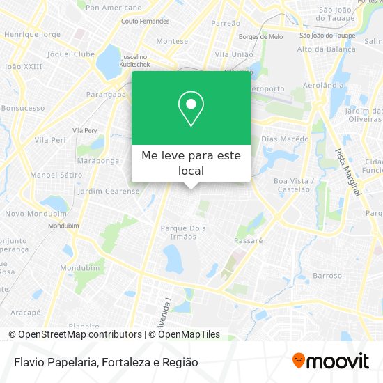 Flavio Papelaria mapa