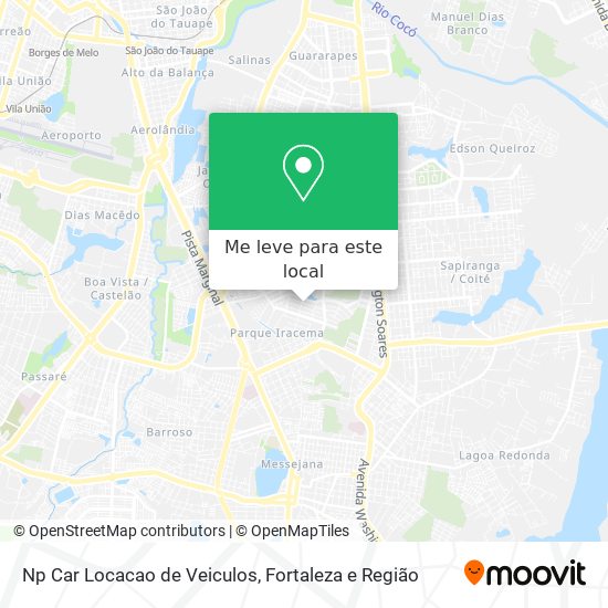 Np Car Locacao de Veiculos mapa