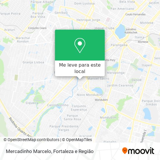 Mercadinho Marcelo mapa