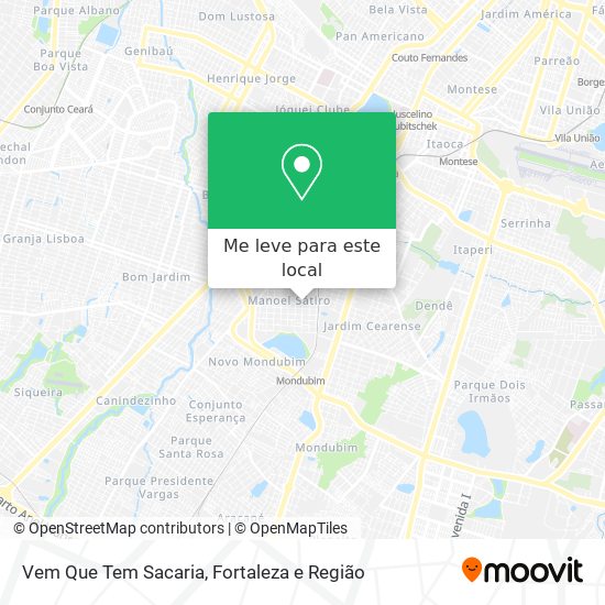 Vem Que Tem Sacaria mapa
