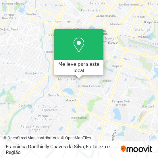 Francisca Gauthielly Chaves da Silva mapa