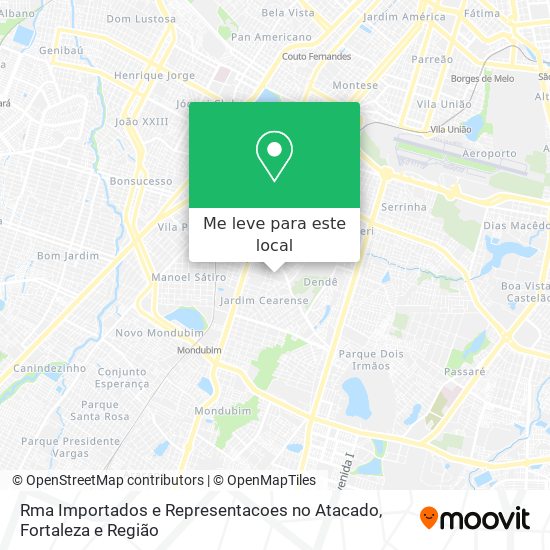 Rma Importados e Representacoes no Atacado mapa