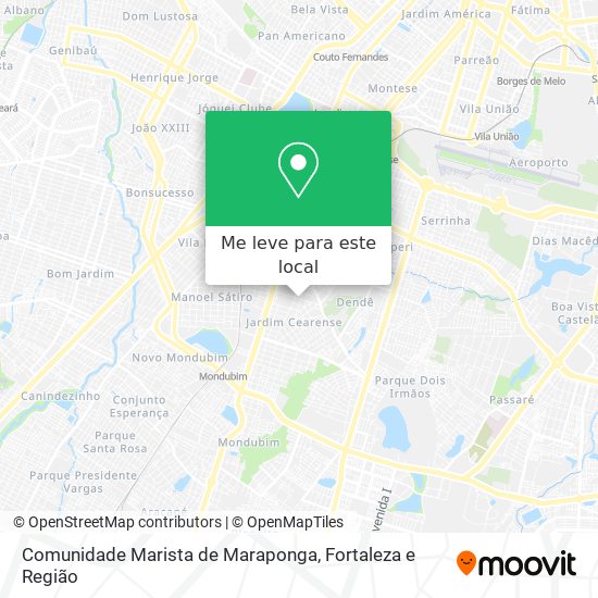Comunidade Marista de Maraponga mapa