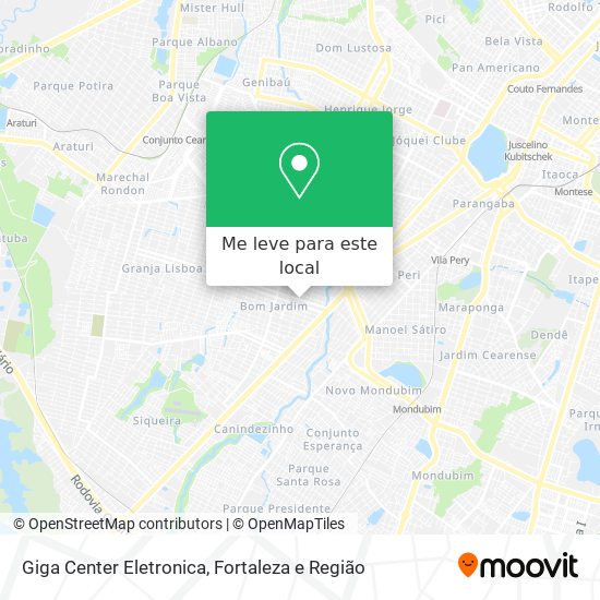 Giga Center Eletronica mapa